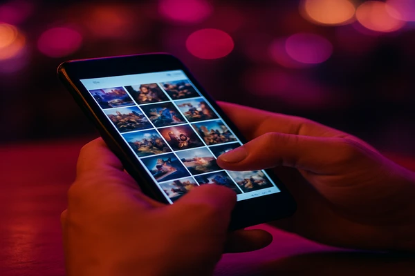 একজন ব্যক্তি হাতে স্মার্টফোন ধরে ডিজিটাল প্ল্যাটফর্মটি নির্বিঘ্নে ব্যবহার করছেন